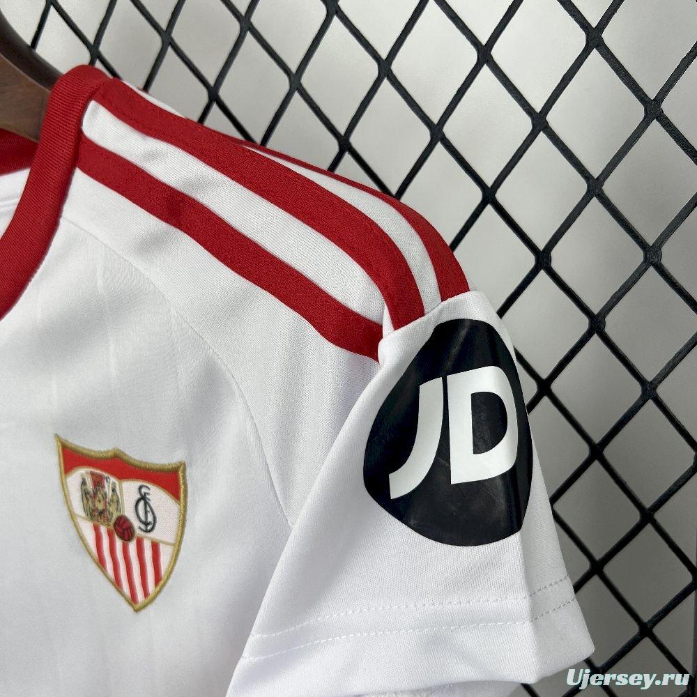 25/26 Kids Sevilla FC Home Jersey