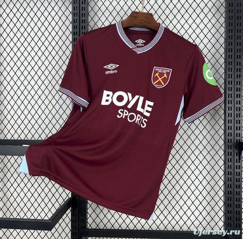 25/26 west Ham United Home Jersey