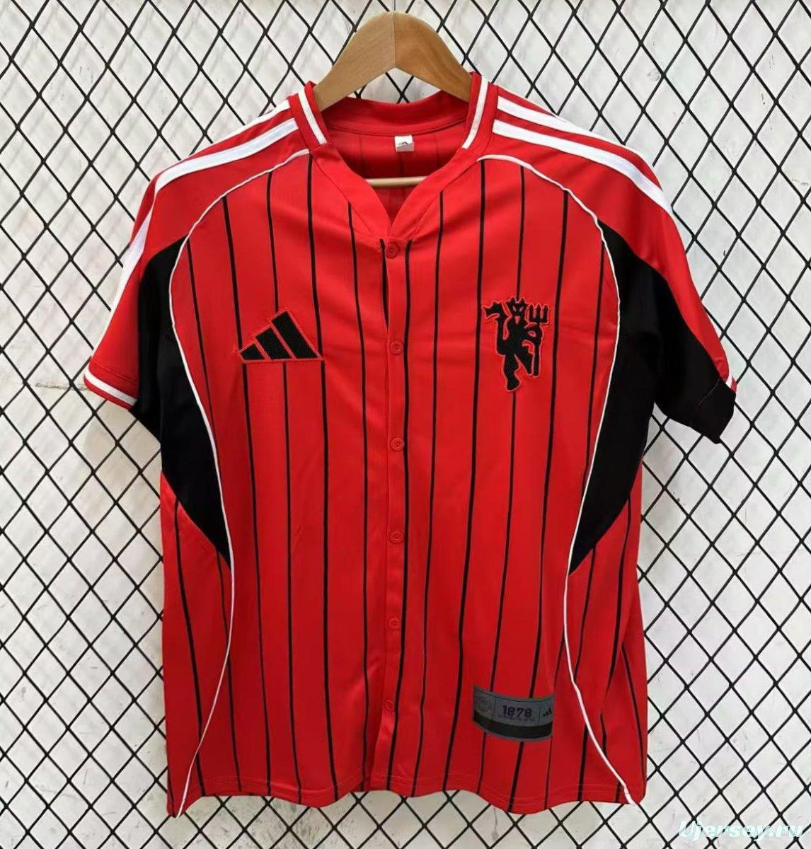 25/26 Manchester United US Pack Baseball Jersey