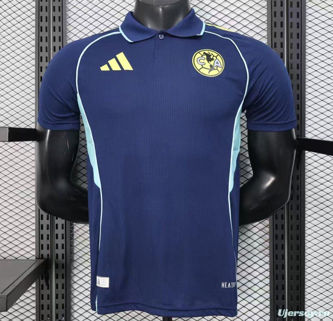 Player Version 25/26 Club America  Special Blue Pre-Match Jersey