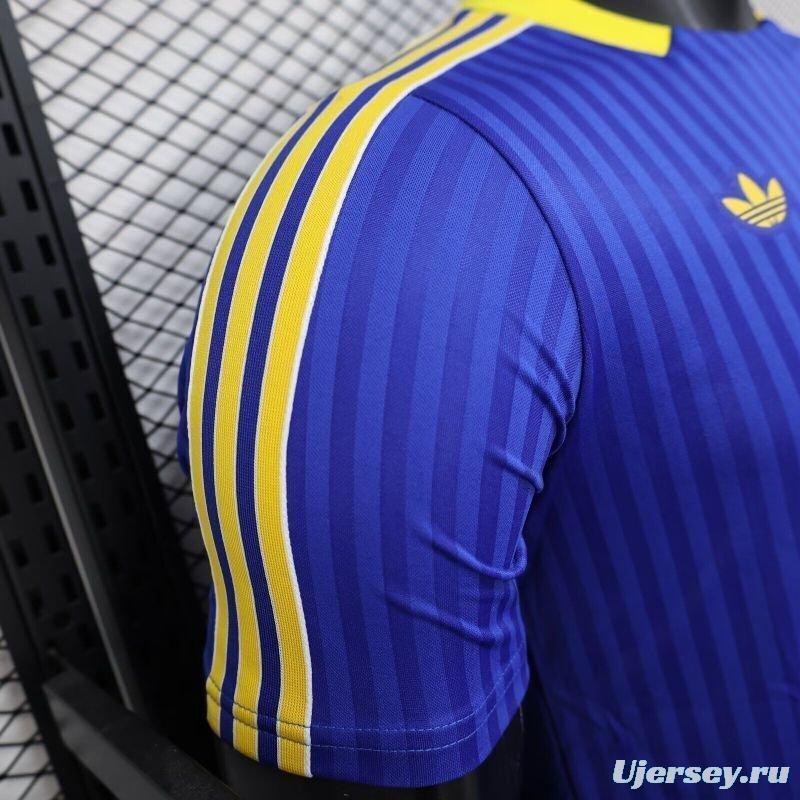 Player Version 25/26 Boca Juniors Adidas Original Terrace Icons Blue Jersey