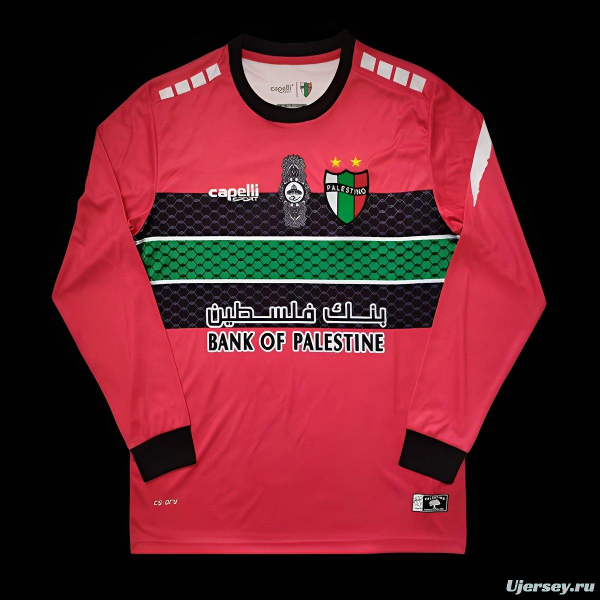 Retro 22/23 Palestino CD Long Sleeve RED Jersey