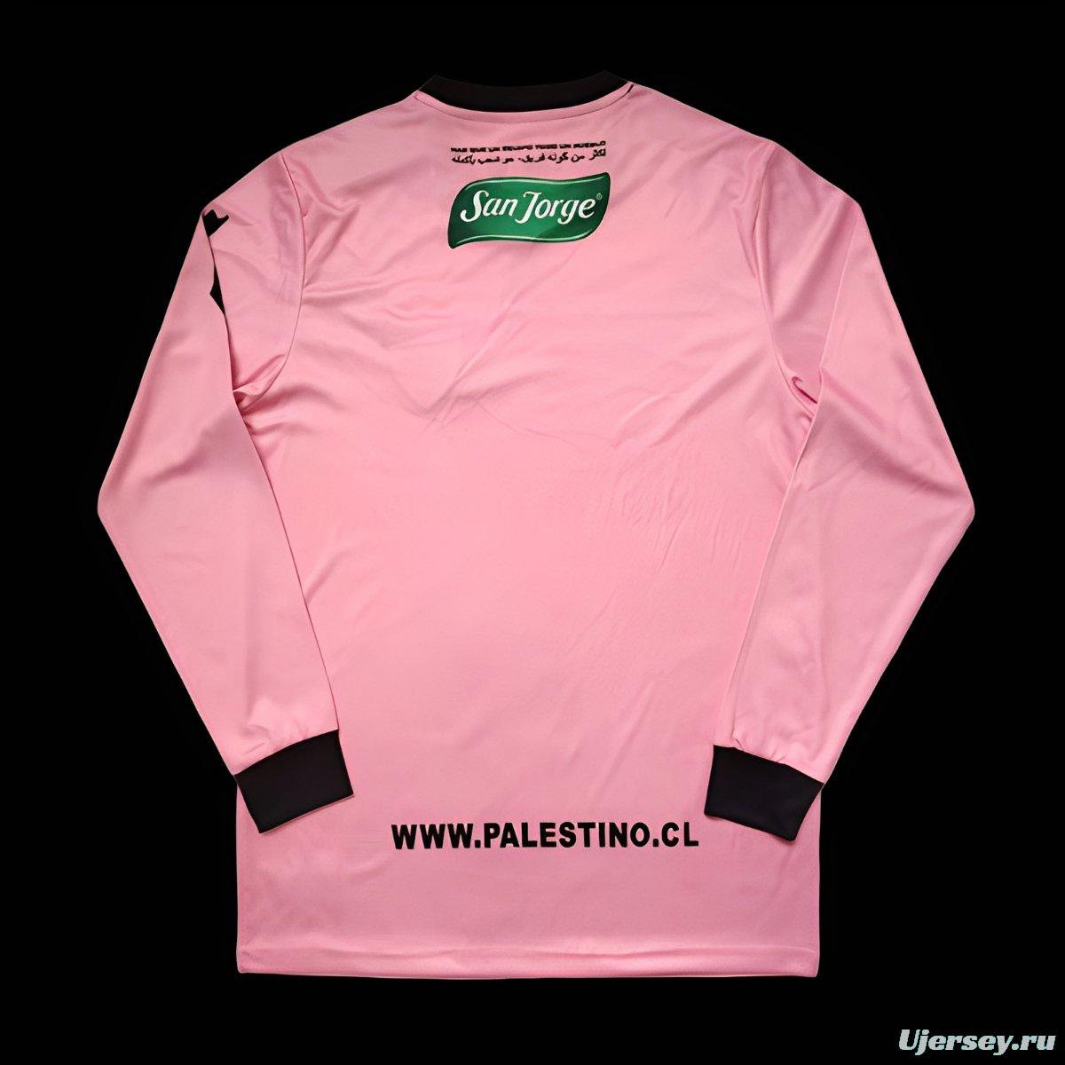 Retro 22/23 CD Palestino Pink Long Sleeve Jersey