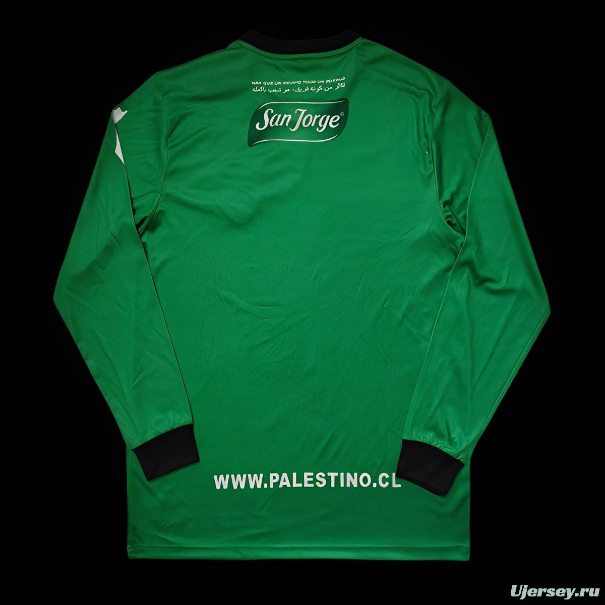 Retro 22/23 Palestino CD Green Long Sleeve Jersey