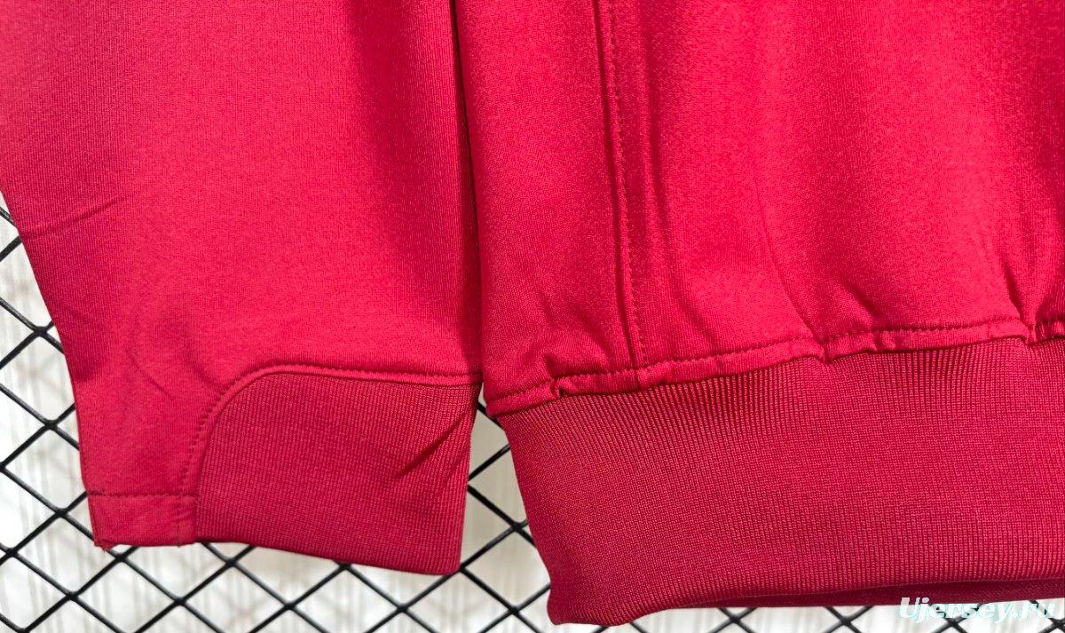 Retro 2006 Portugal Red Full Zipper Jacket