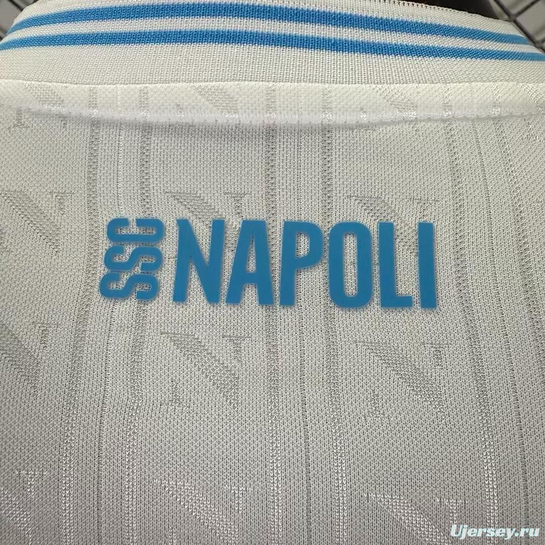 Player Version 25/26 SSC Napoli Champion Away White Jersey