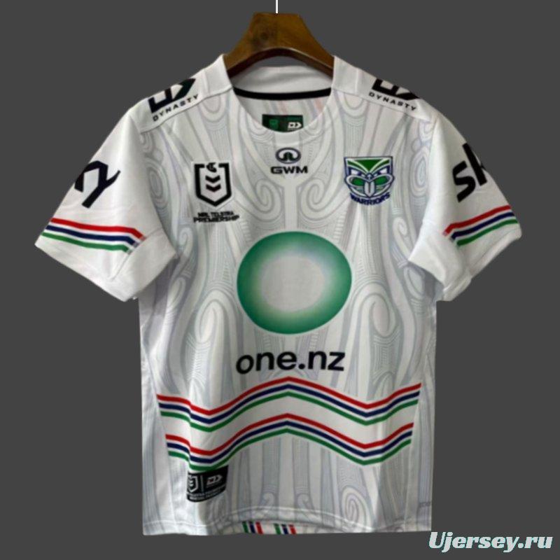 25/26 New Zealand Warriors White with Māori Heritage Jersey