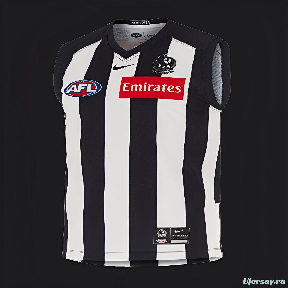 25/26 Collingwood Magpies Black and White Striped Jersey