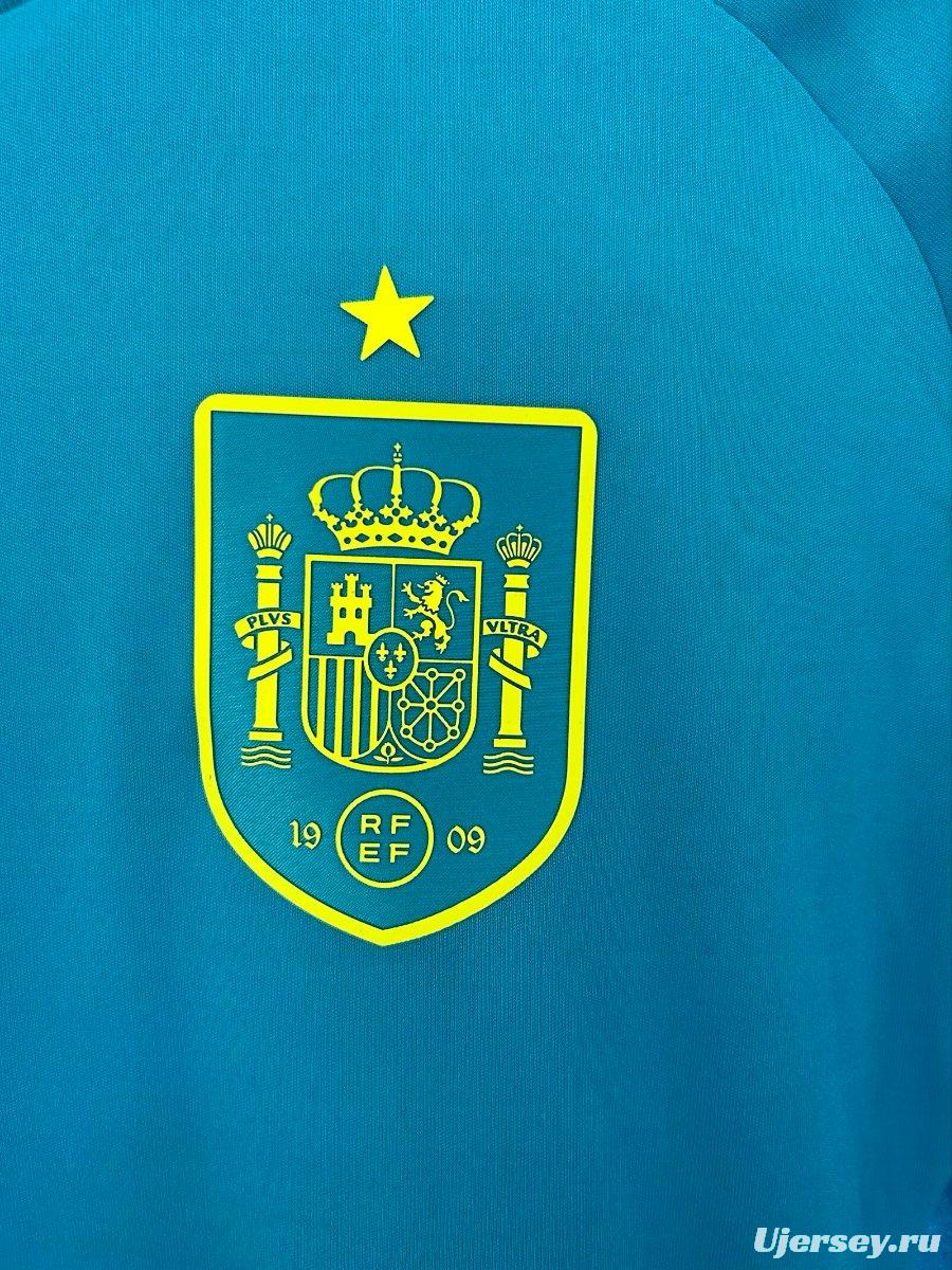 2026 Spain Blue Goalkeeper Jersey