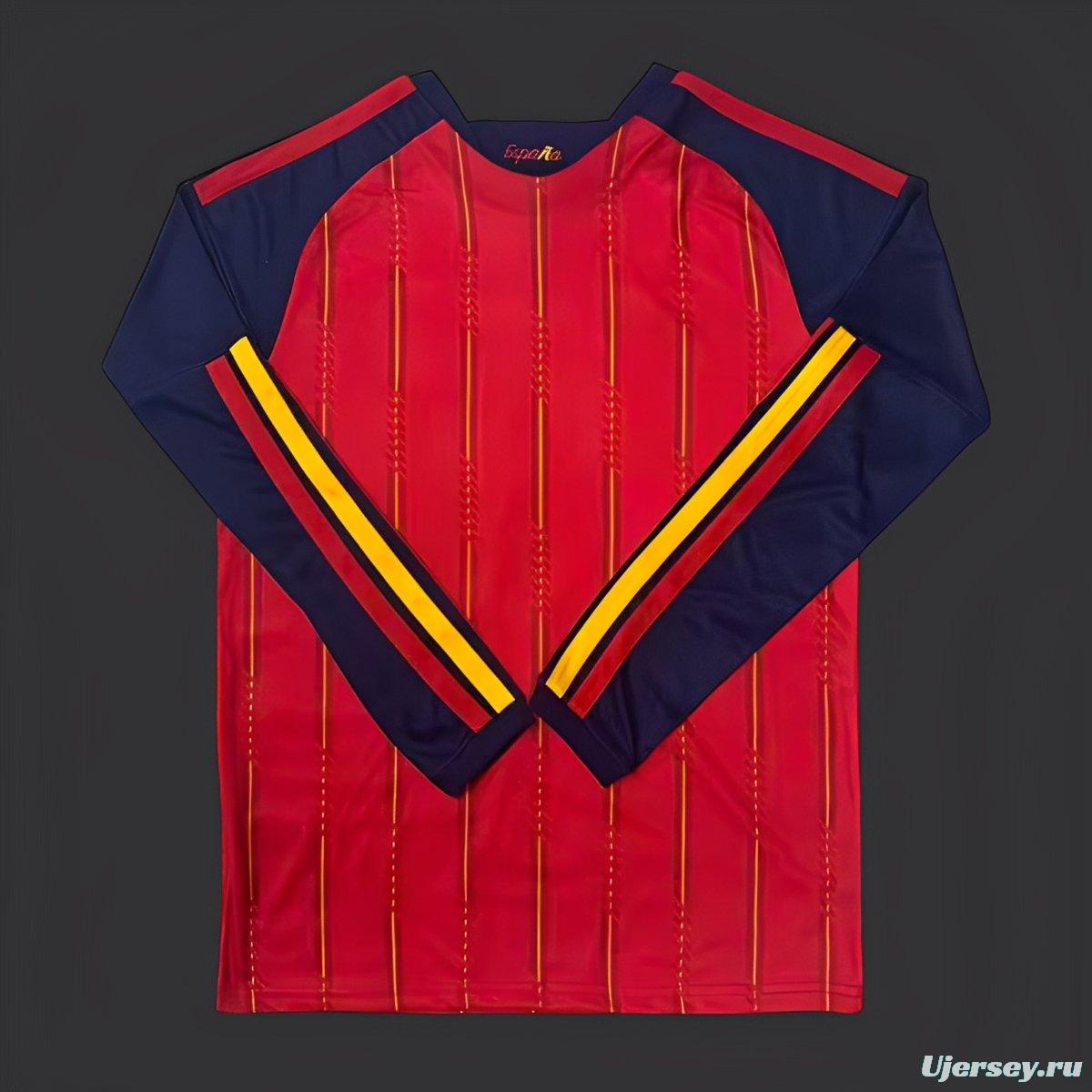 2026 Spain Home Long Sleeve Jersey