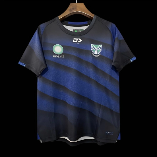 25/26 New Zealand Warriors Navy with Blue Diagonal Stripes Jersey