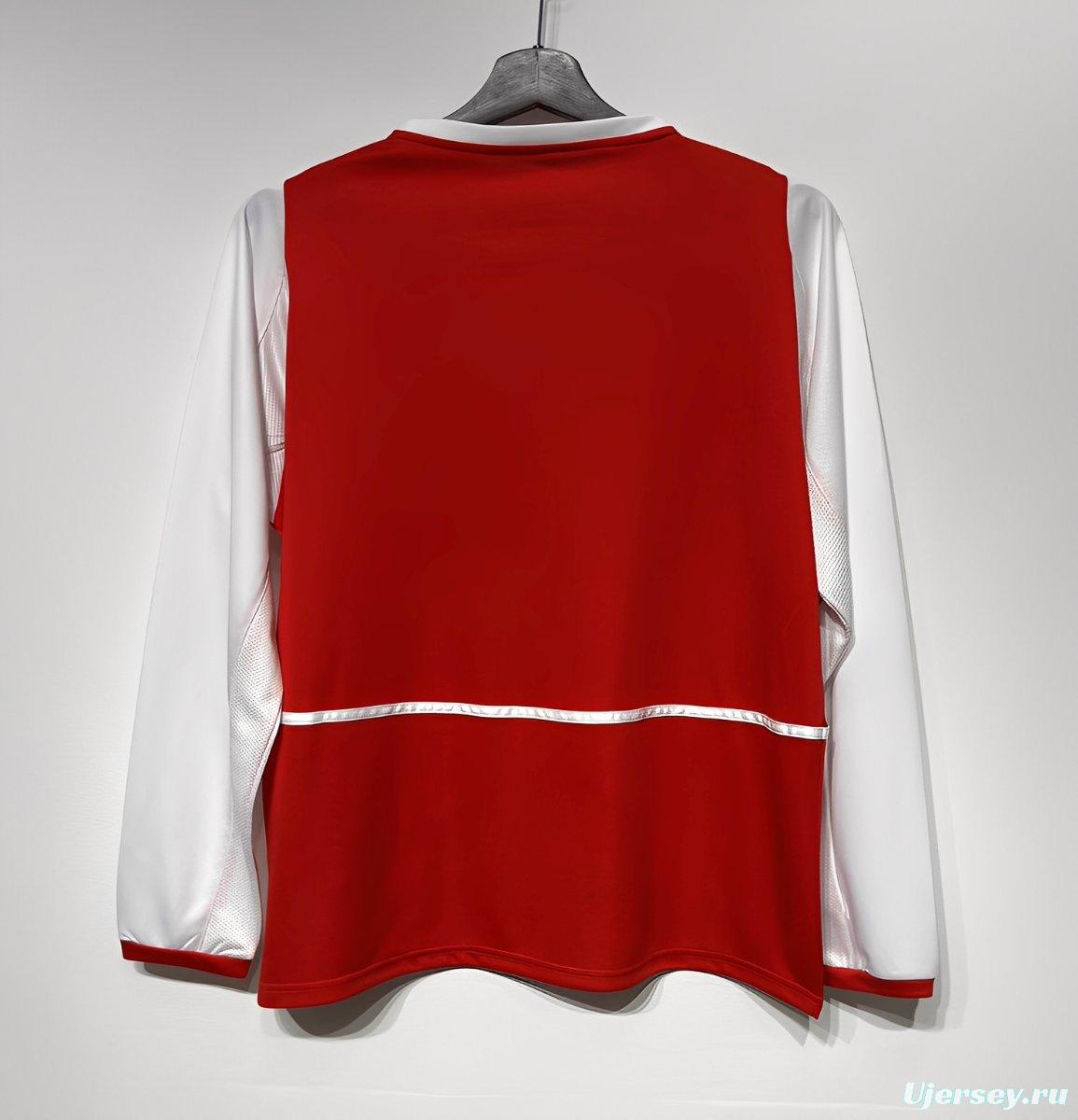 Retro 02/04 Arsenal Home Long Sleeve Jersey