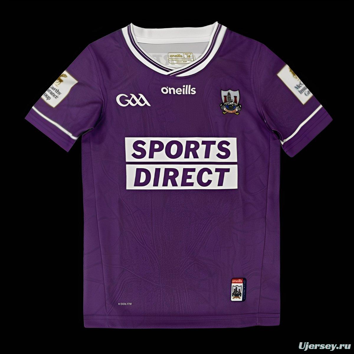25/26 Kids Kilmacud Crokes Purple with White Trim Home Jersey