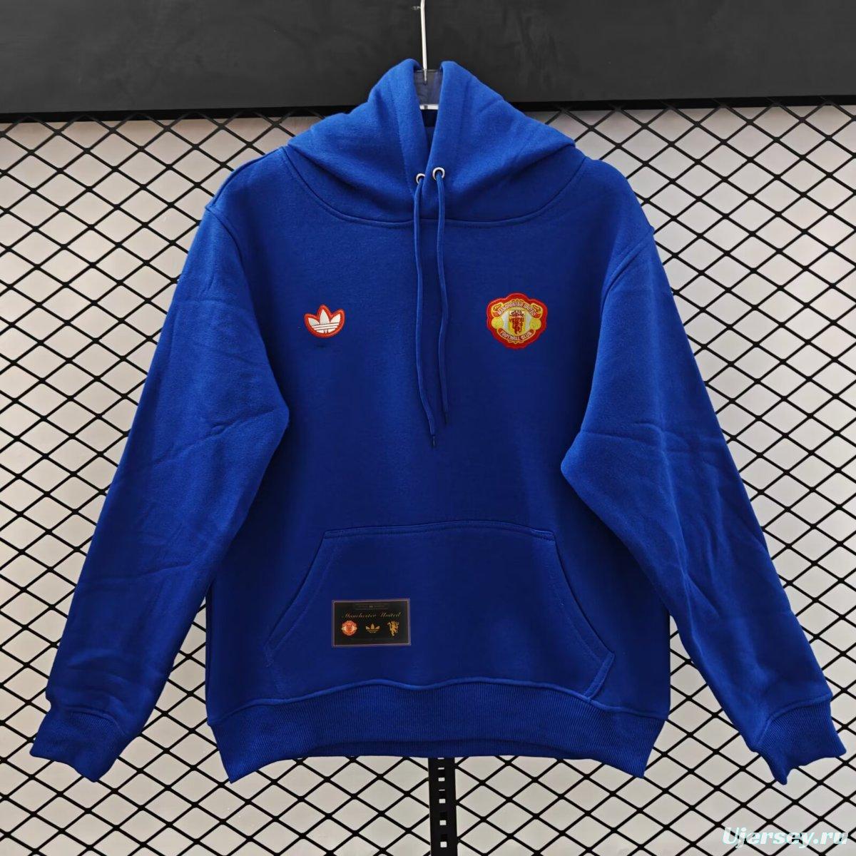 25/26 Manchester United Navy Hoodie Jacket-9 Colors