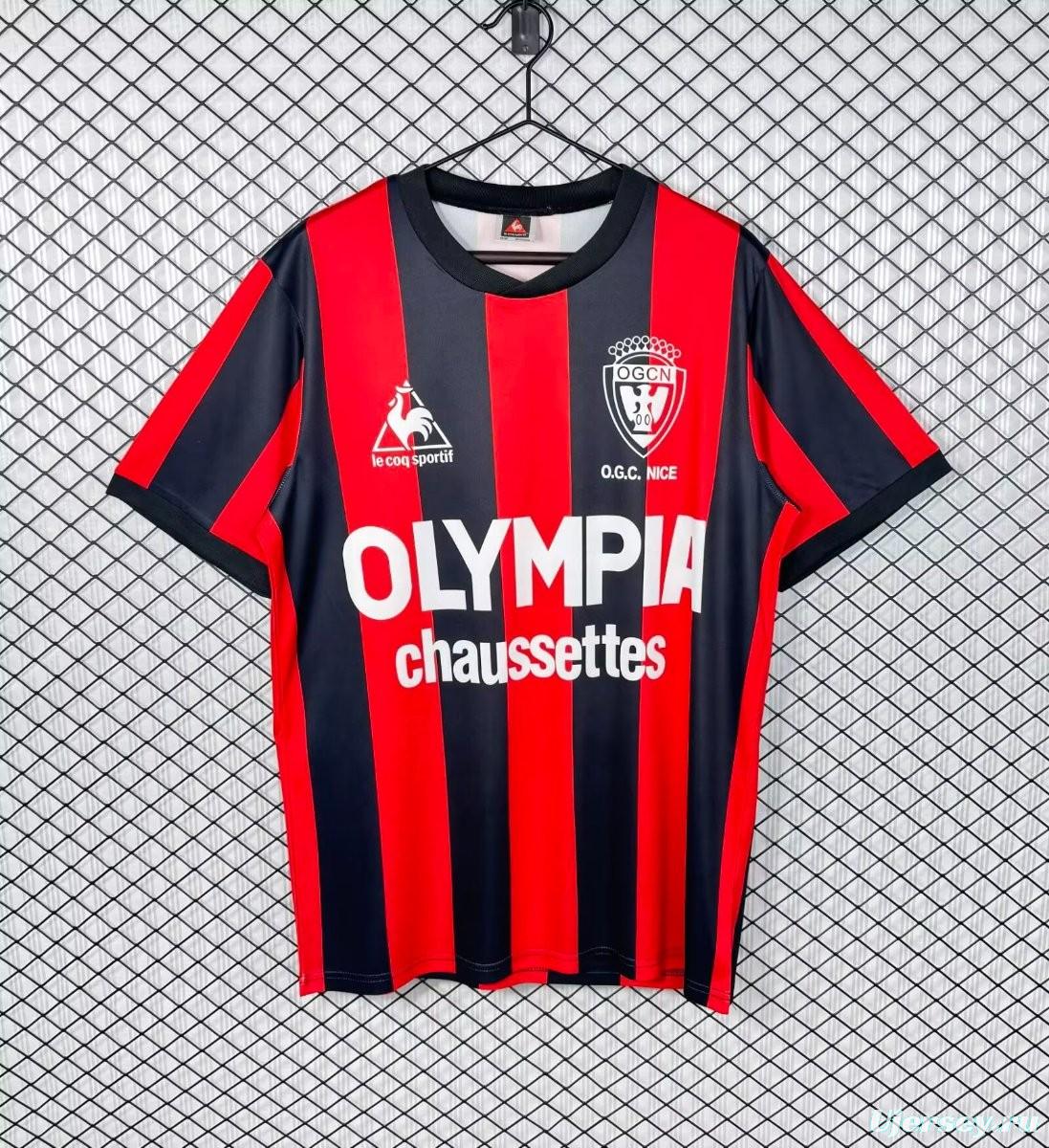 Retro 77/78 OGC Nice Michael Jackson Home Jersey
