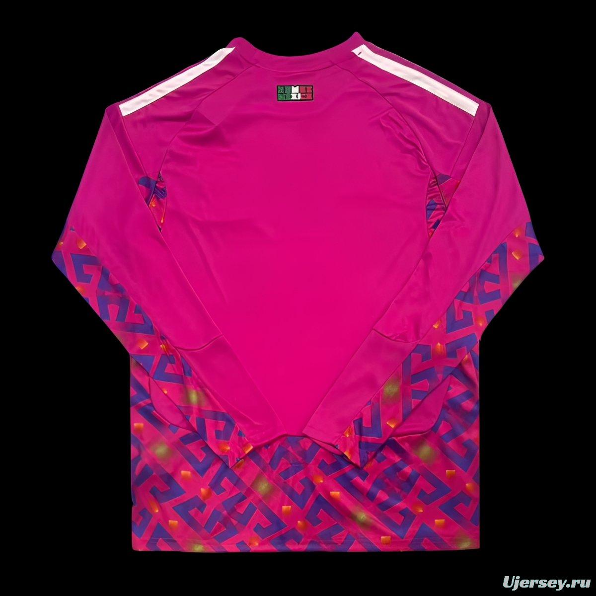 2026 Mexico Pink Long Sleeve Goalkeeper Jersey