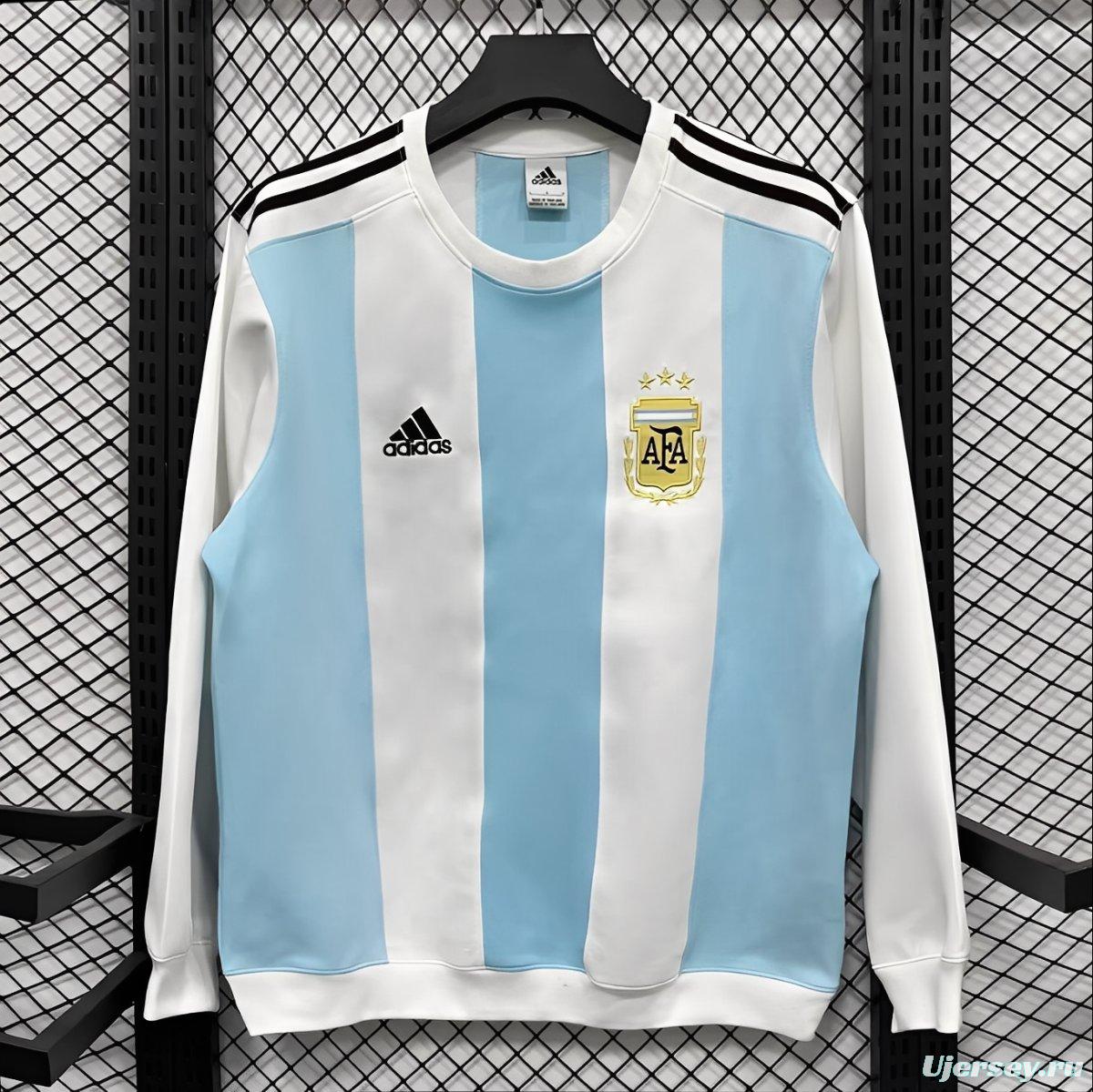 25/26 Argentina FC Home Long Sleeve Training Sweatshirt