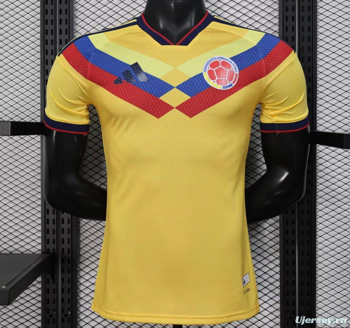 Player Version 2026 Colombia Yellow Pre-Match Jersey
