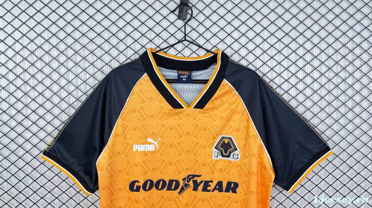 Retro 96/98 Wolverhampton Wanderers Home Jersey