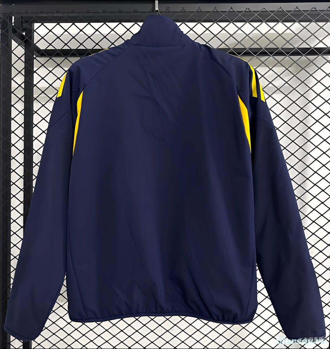25/26 Boca Juniors Navy Full Zipper Windbreaker