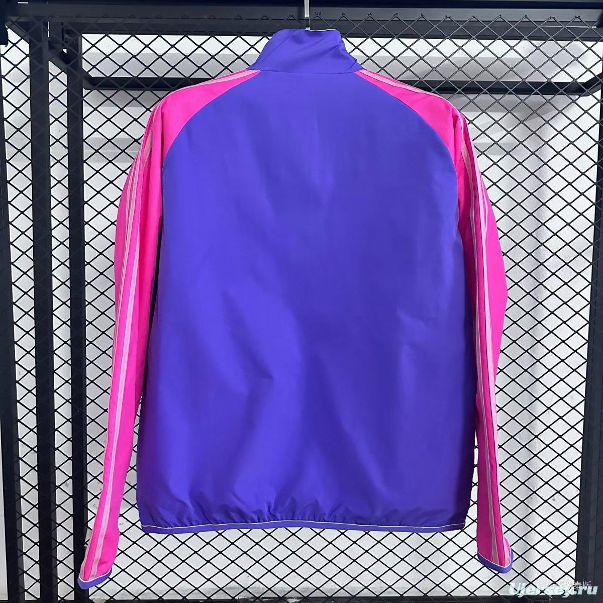 2026 Germany Purple/Blue Full Zipper Windbreaker