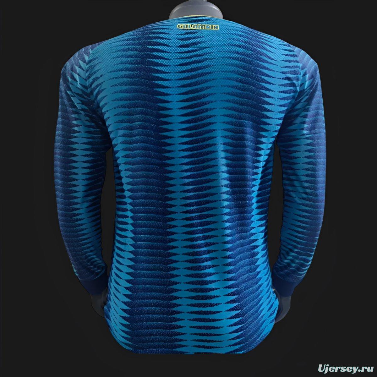 Player Version 2026 Colombia Away Long Sleeve Jersey