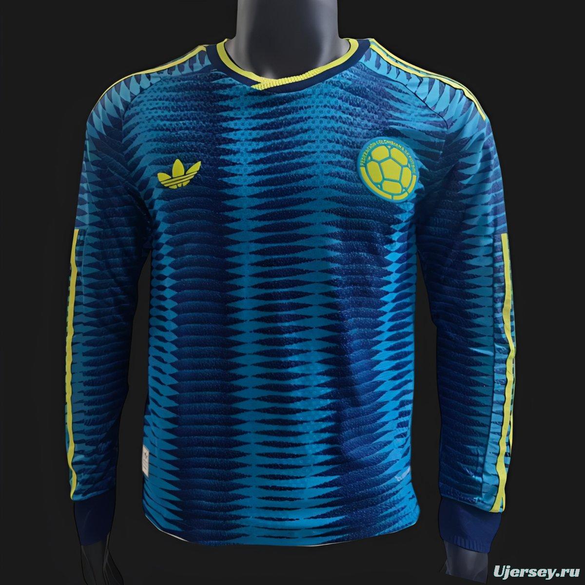 Player Version 2026 Colombia Away Long Sleeve Jersey