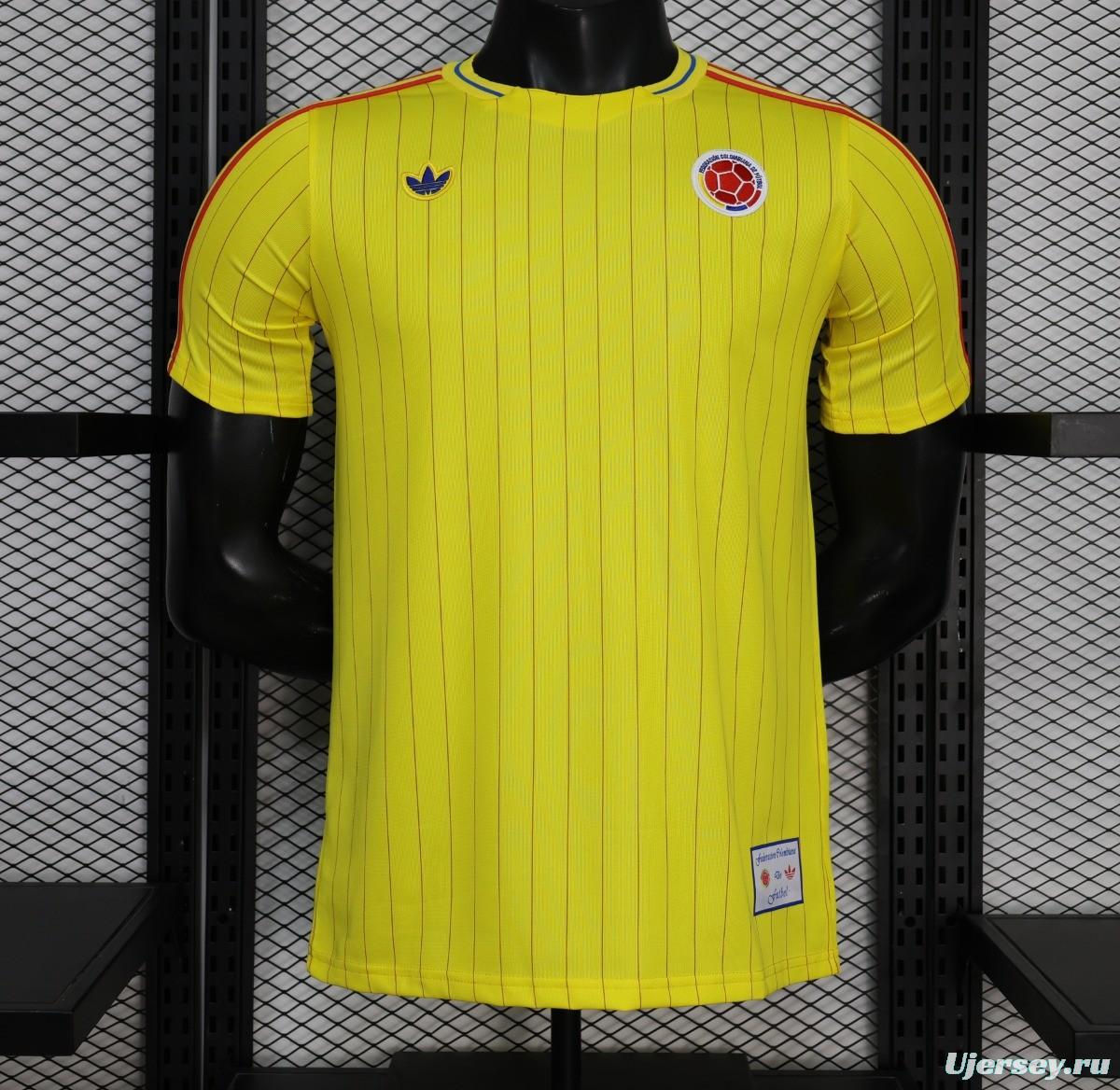 Player Version 2026 Colombia Yellow Terrace Icons Jersey