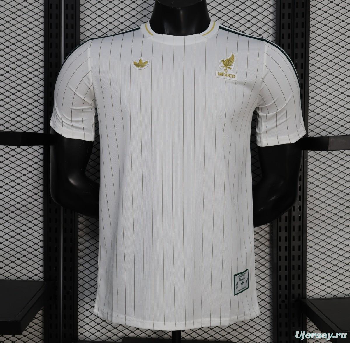 Player Version 2026 Mexico White Terrace Icons White Jersey