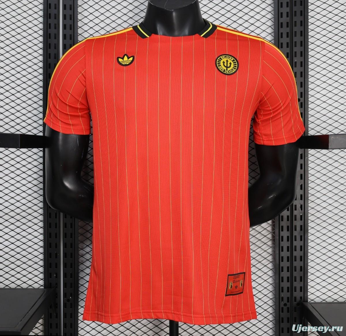 Player Version 2026 Belgium Red Terrace Icons White Jersey
