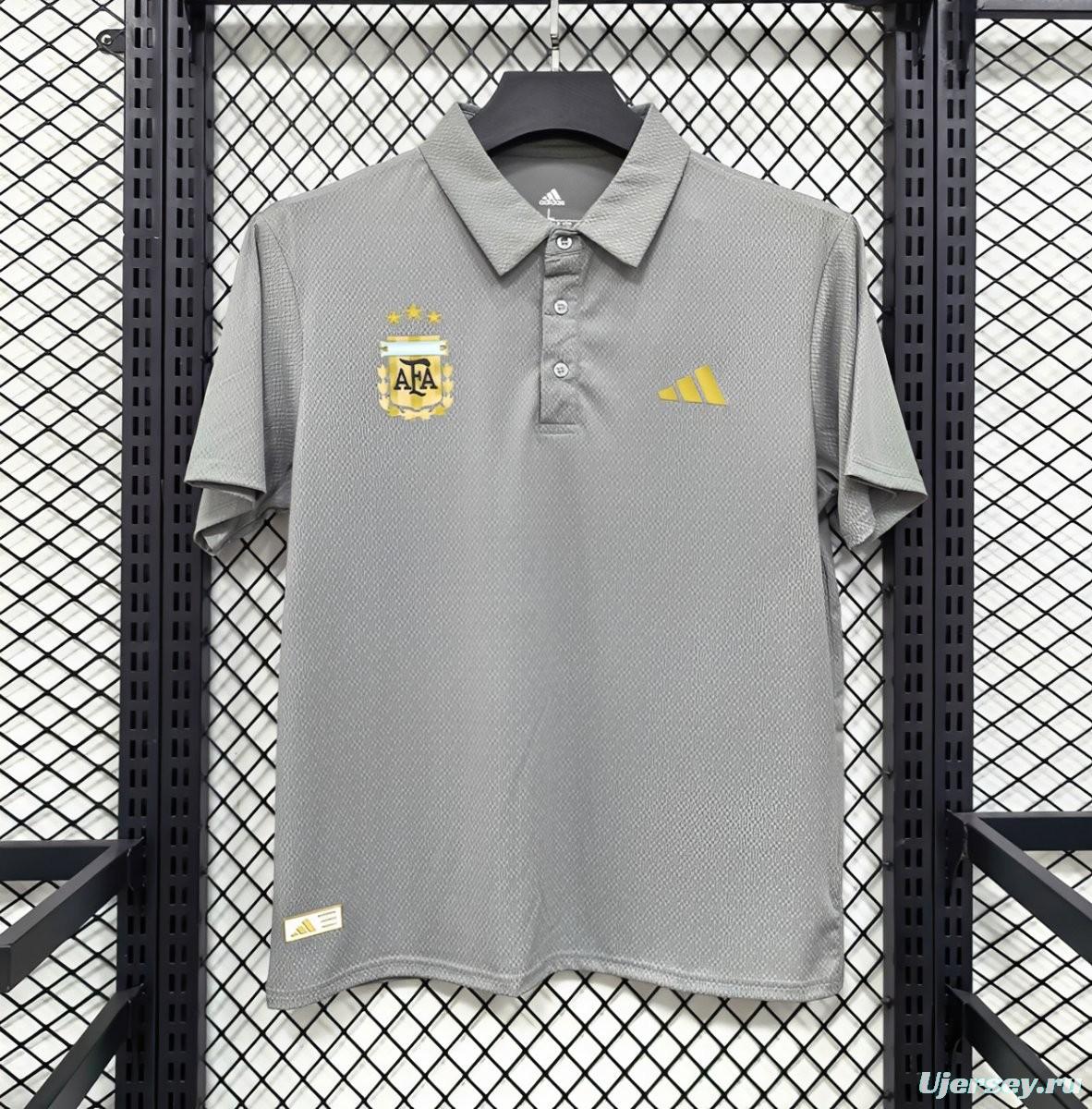 2026 Argentina Grey Polo Jersey