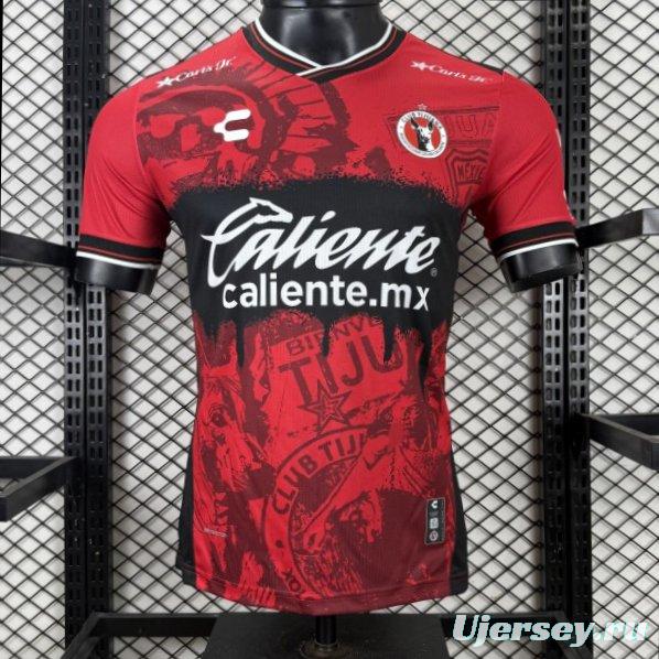 Player Version 25/26 Club Tijuana Red & Black home Jersey