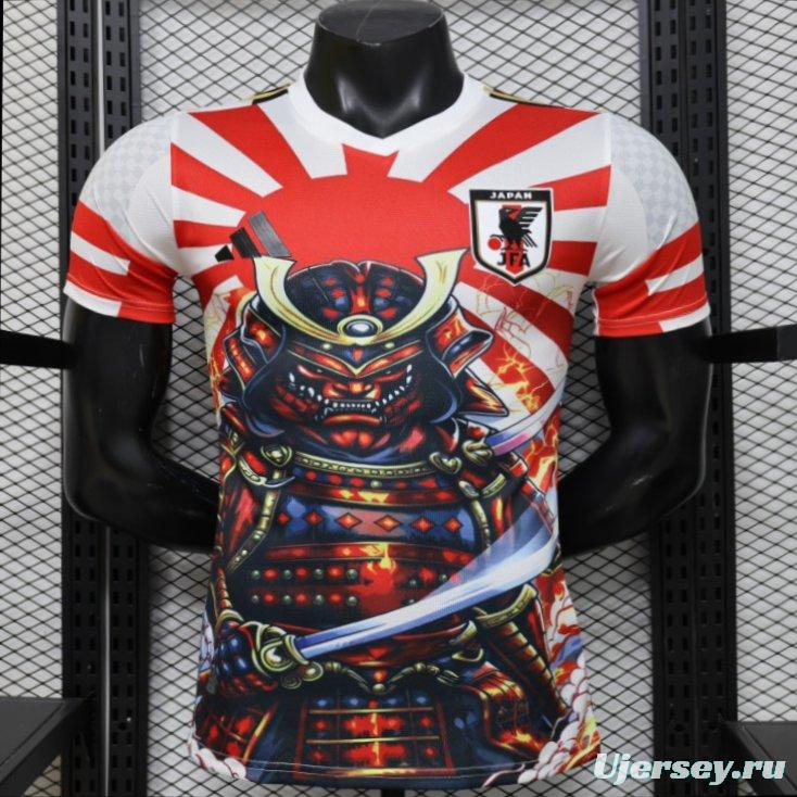 Player Version 2026 Japan  White "Samurai + Rising Sun" Special Edition Jersey