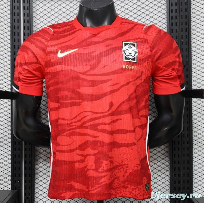 Player Version 2026 South Korea  Red  Home Jersey