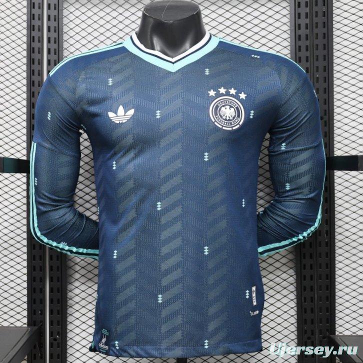 Player Version 2026 Germany Away Navy Blue  Long Sleeve Jersey