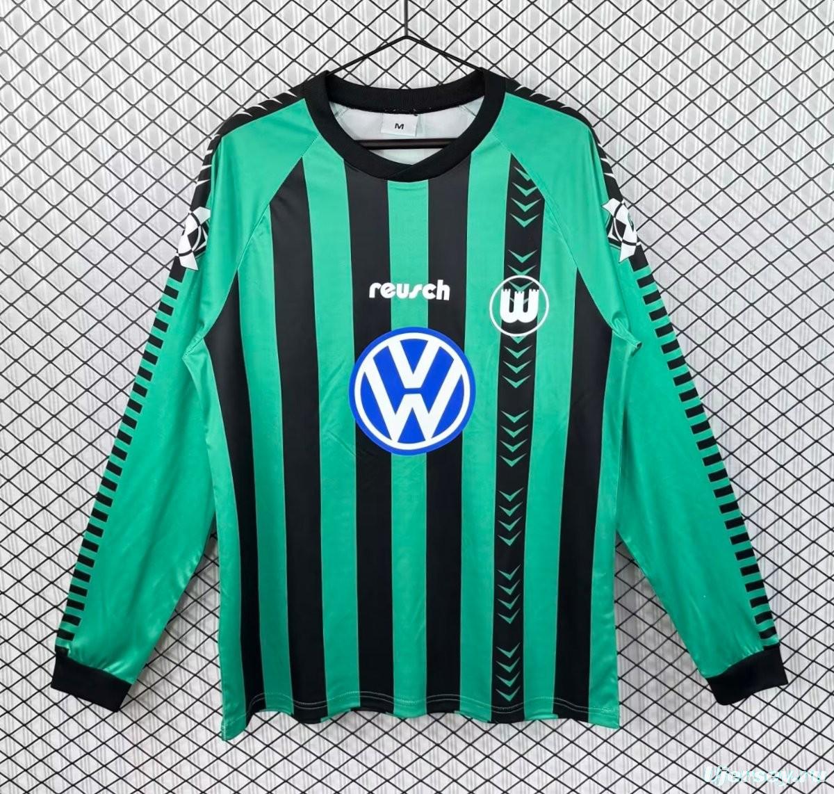 Retro 94/95 Wolfsburg Home Long Sleeve Jersey