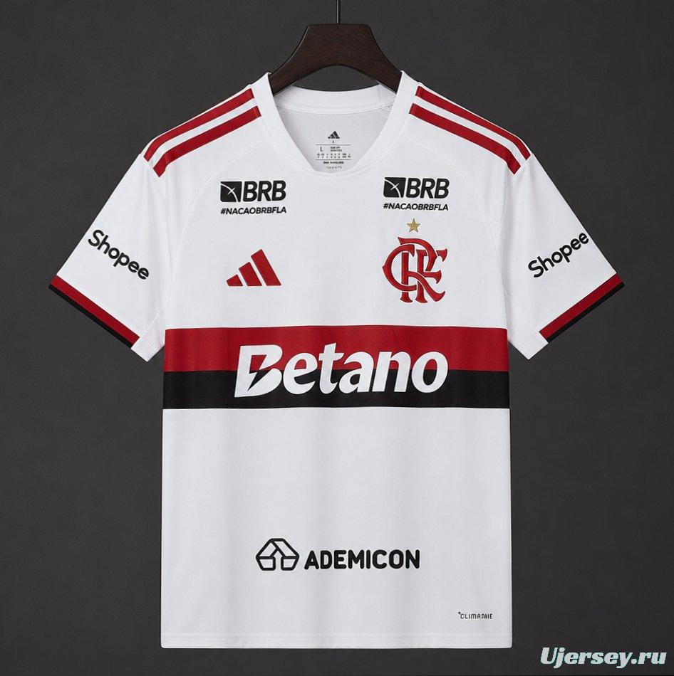 26/27 Flamengo Away Jersey With Full Sponsor