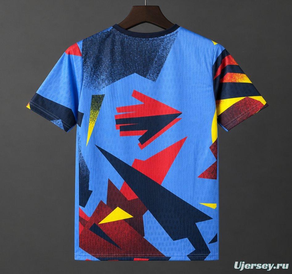 26/27 Barcelona Special Edition Abstract Geometric Blue/Red/Yellow Jersey