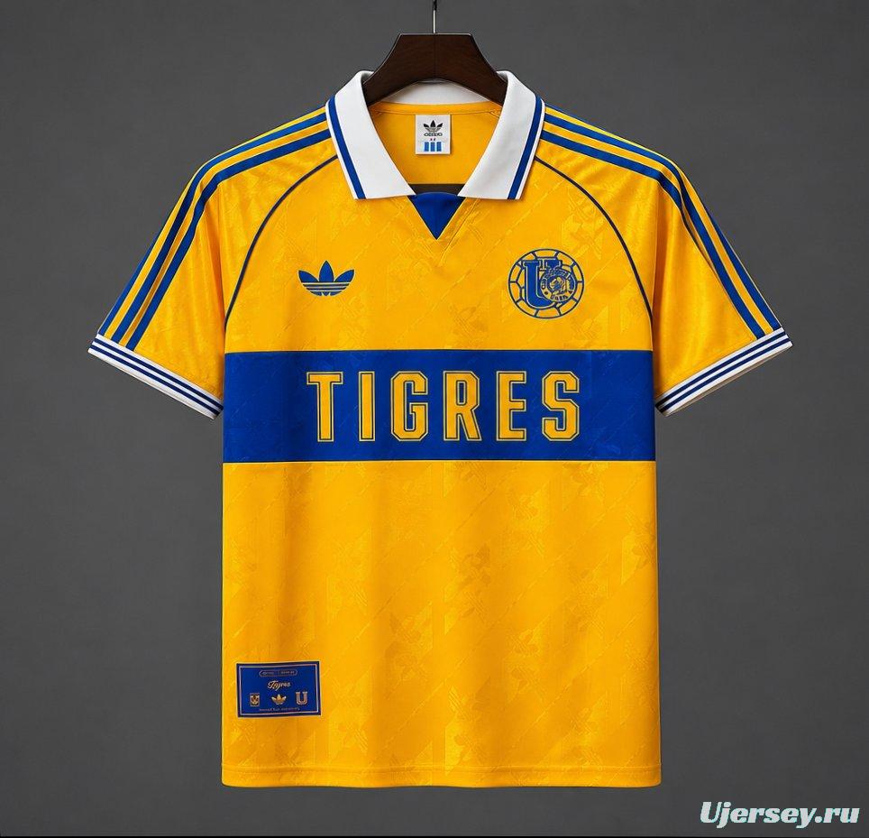 26/27 Adidas Originals Tigres UANL 65th Anniversary Collegiate Gold Jersey