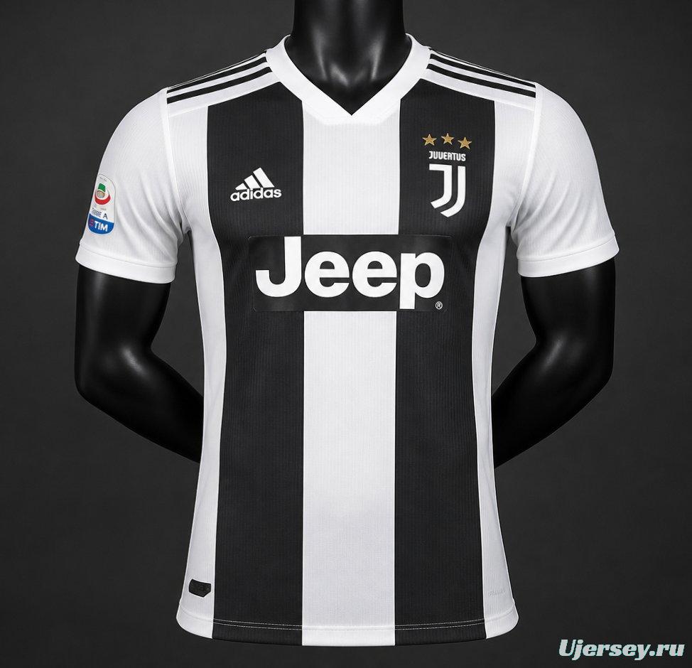 Player Version Retro 18/19 Juventus Home Jersey