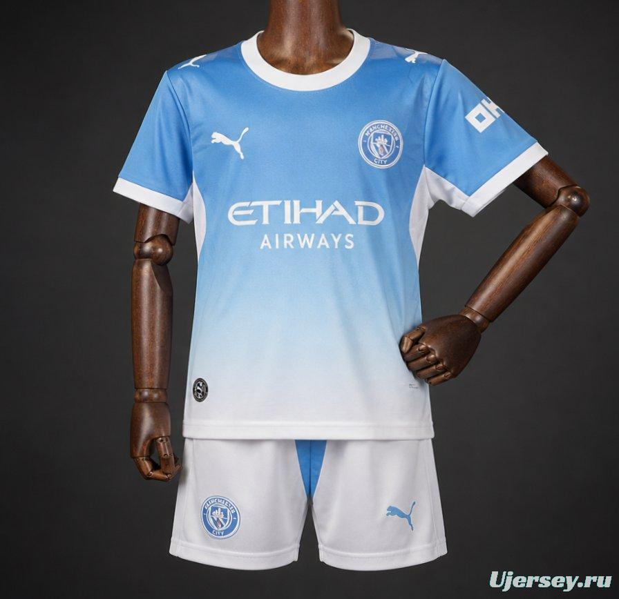 26/27 Kids Manchester City Home Jersey