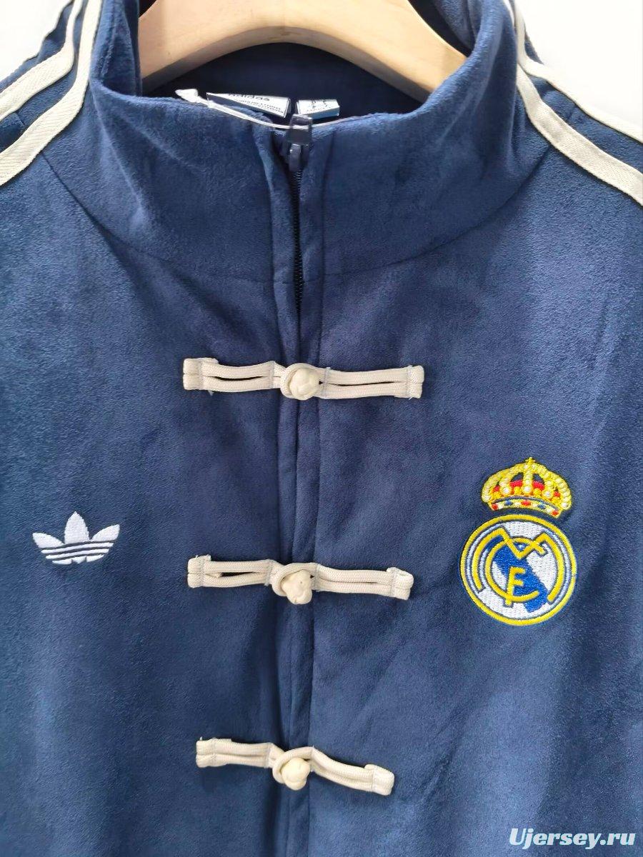 26/27 Real Madrid  x Adidas New Year Limited Edition Navy Track Jacket