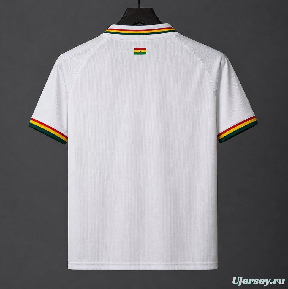2026 Ghana National White POLO Jersey