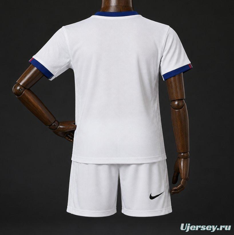 26/27 Kids  Paris Saint-Germain White  Away Jersey Kits
