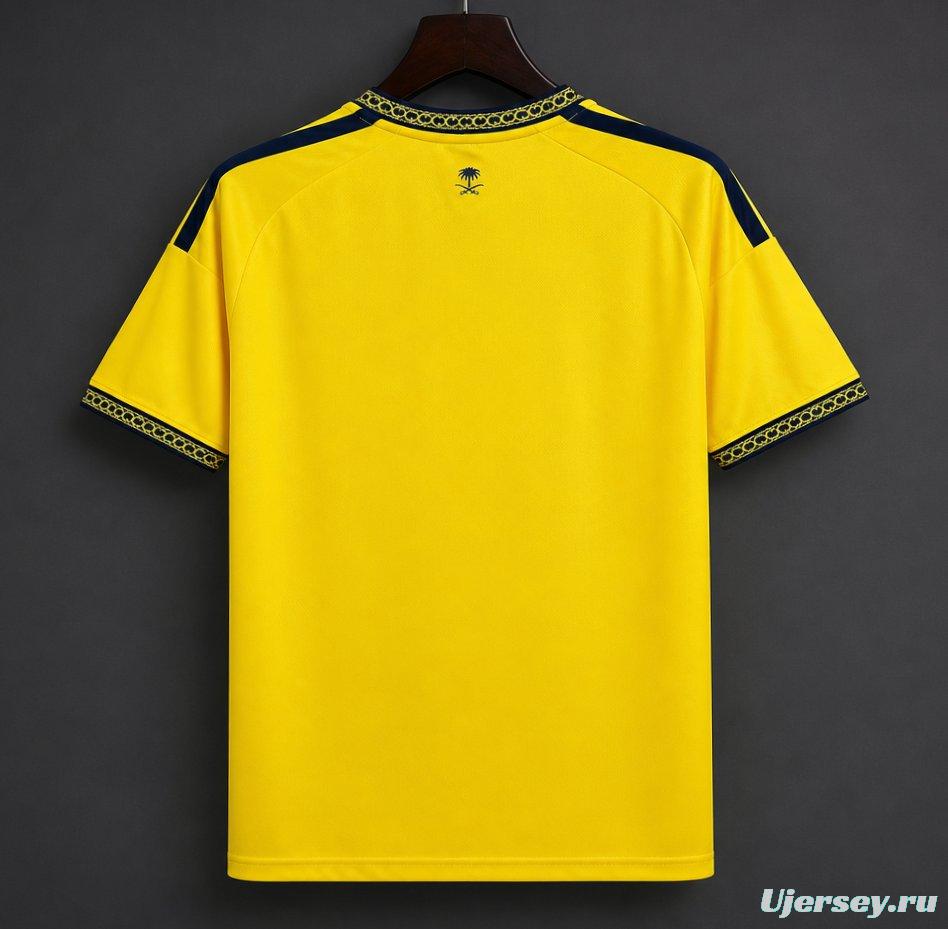 26/27 Al-Nassr Yellow & Navy Vintage 23/24 Remake  Home Jersey