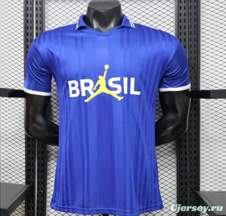 Player Version 2026 Brazil × Jordan Brand Royal Blue Special Edition Jersey