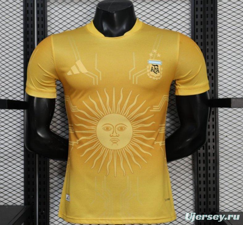 Player Version 26/27 Argentina Golden Yellow Sun of May Special Edition Jersey