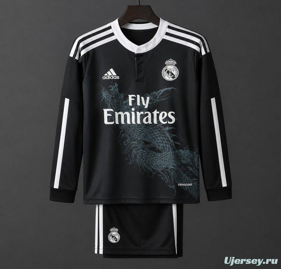 Retro Kids 14/15 Real Madrid Third Long Sleeve Jersey