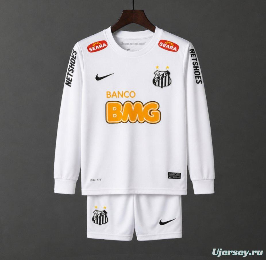 Retro Kids 12/13 Santos Home Long Sleeve Jersey