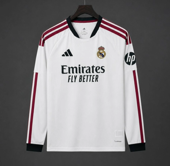 26/27 Real Madrid Home Long Sleeve Jersey